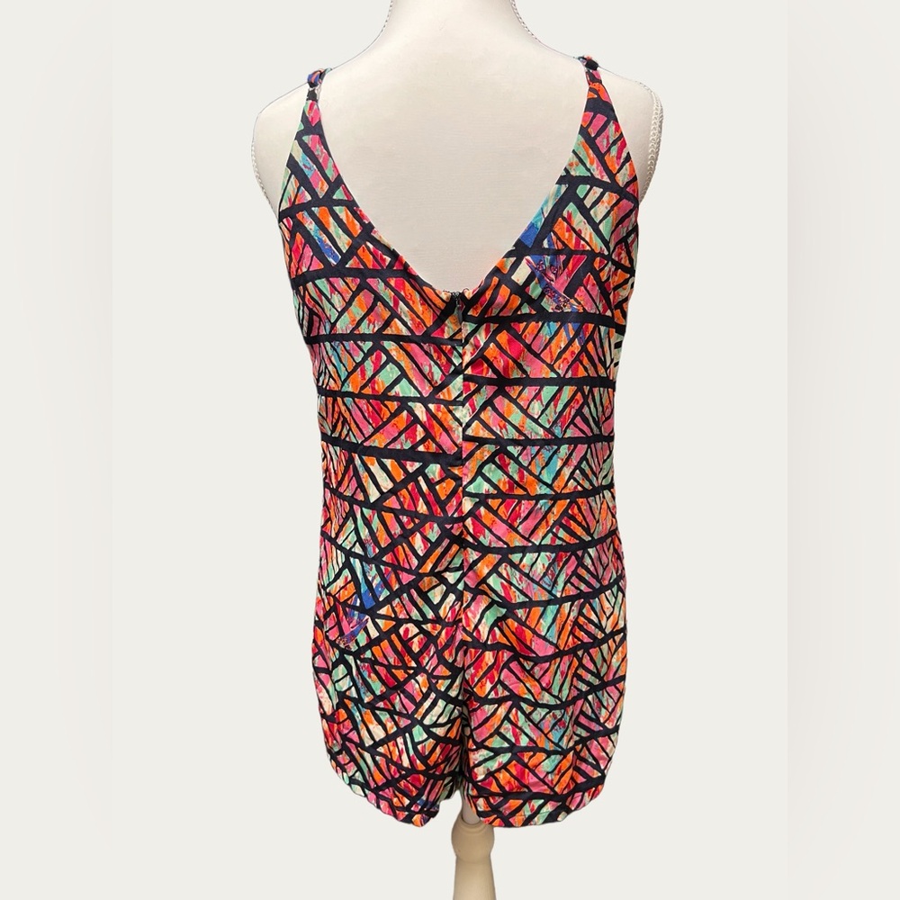 Love Riche‎ Multicolor Abstract Romper Size S - Picture 2 of 7